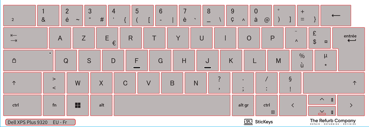 SticKeys® for Dell XPS 13 Plus 9320