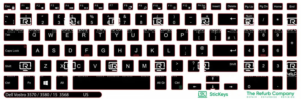 SticKeys® for Dell Vostro 3570, 3580, 15 3568