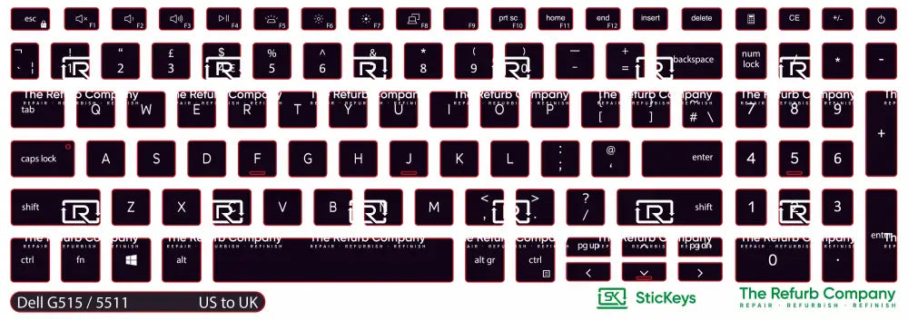 SticKeys® for Dell G515, 5511