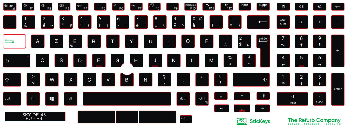 SticKeys for Dell Precision 3541/3550