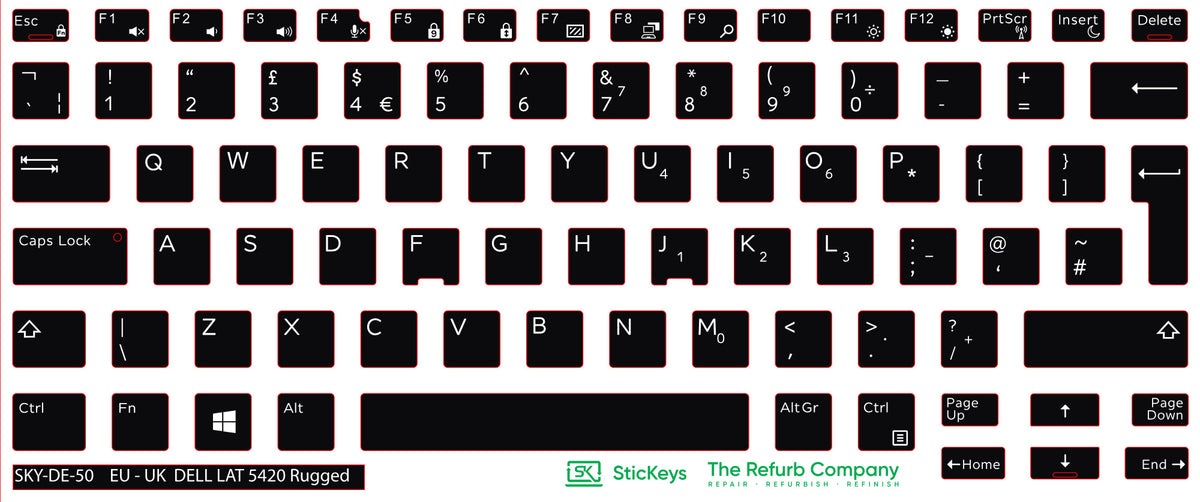 SticKeys for Dell Latitude 5420 Rugged