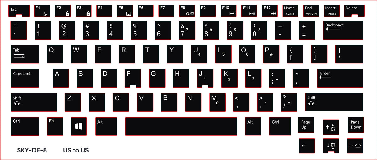 SticKeys for Dell Latitude E5420 E5430 E6220 E6230 E6320 E6330 E6420 E6430 E6440