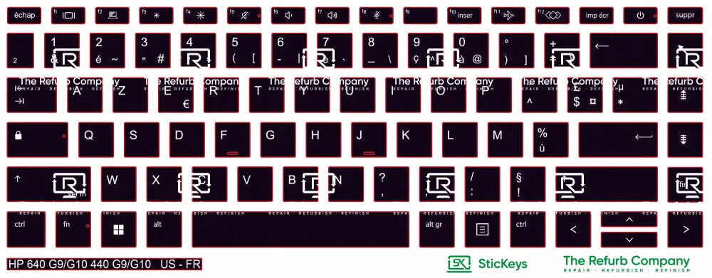 SticKeys® for HP Probook 640 G9, G10 / 440 G9, G10