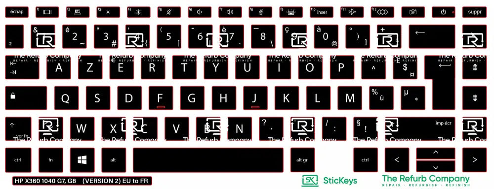 SticKeys® for HP Elitebook 1040 G7, G8 / X360 1040 G7, G8