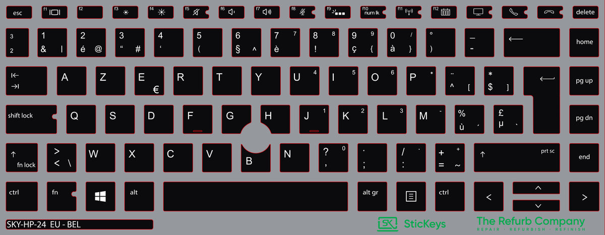SticKeys for HP EliteBook 840 845 G5, G6, / 745 G6 / HP Studio x360 G5