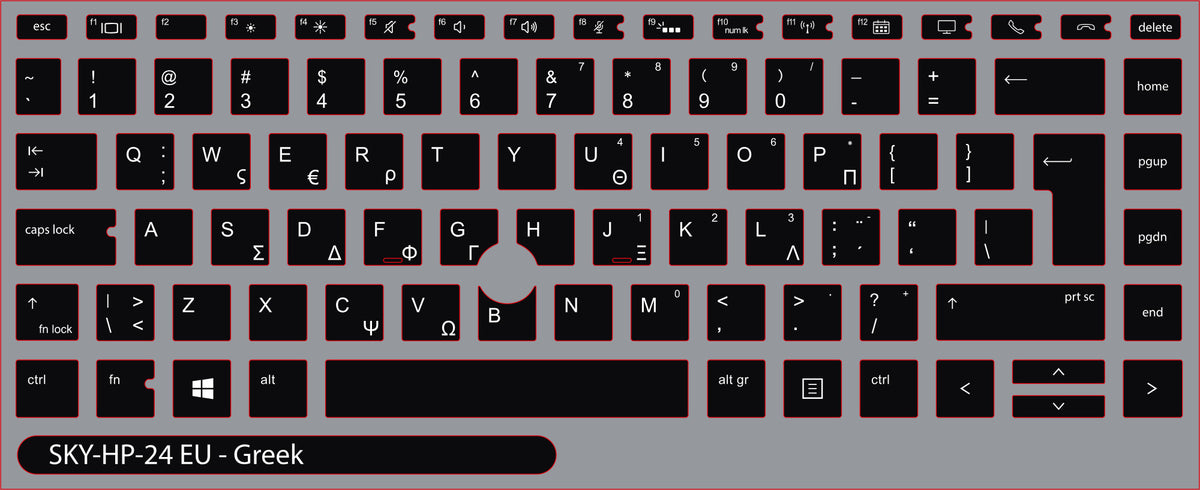 SticKeys for HP EliteBook 840 845 G5, G6, / 745 G6 / HP Studio x360 G5