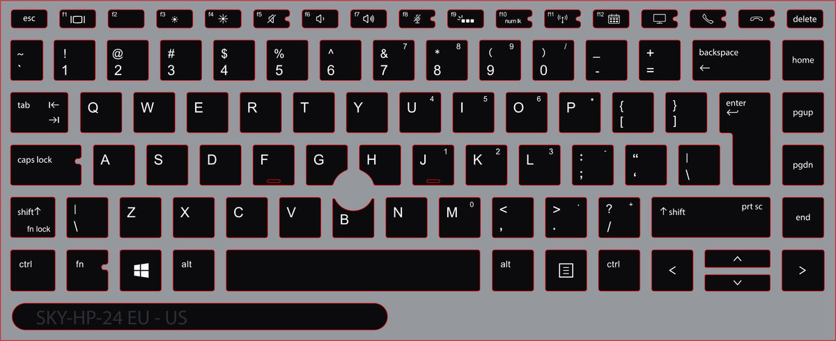 SticKeys for HP EliteBook 840 845 G5, G6, / 745 G6 / HP Studio x360 G5