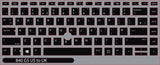 SticKeys for HP EliteBook 840 845 G5, G6, / 745 G6 / HP Studio x360 G5