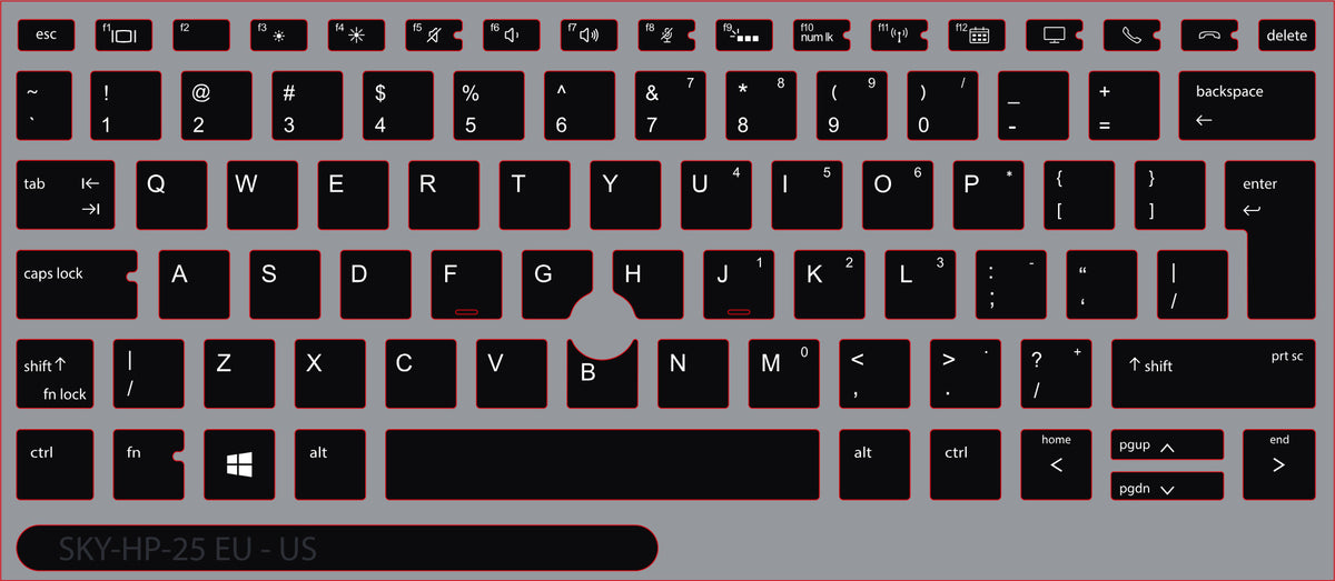 SticKeys for HP EliteBook 830 G5, G6 / 735 G6
