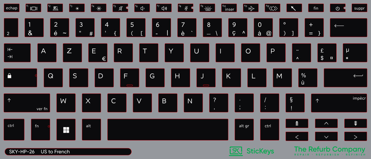 SticKeys for HP EliteBook 840 845 G9, G10 / x360 1040 G9, G10 / x360 830 G10 2-in-1