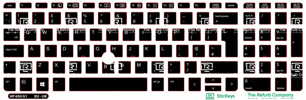 SticKeys® for HP Probook 650 G1