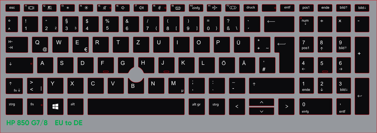 SticKeys for HP EliteBook 850/855 G7/G8