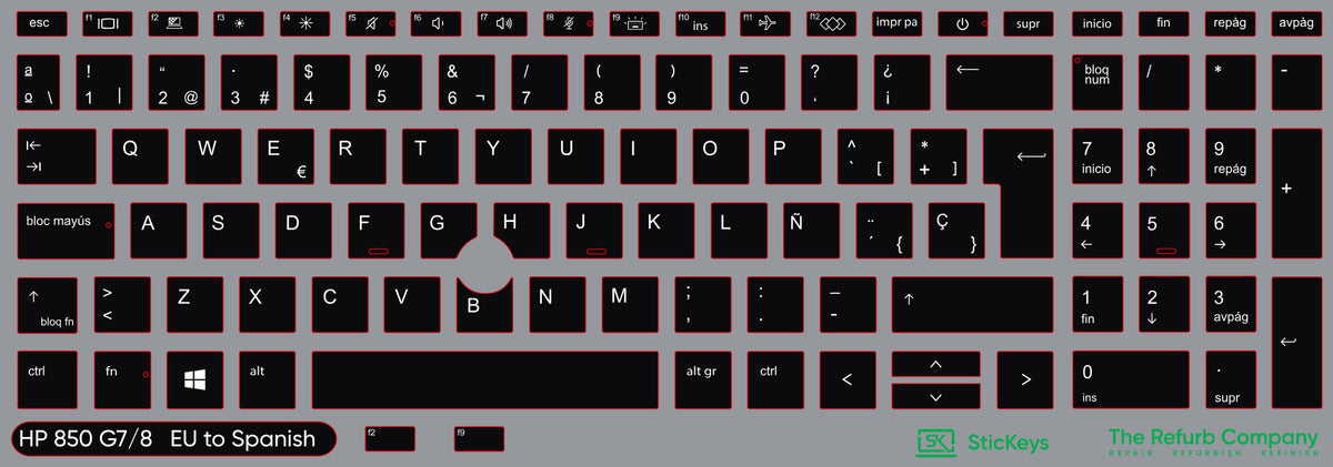 SticKeys for HP EliteBook 850/855 G7/G8