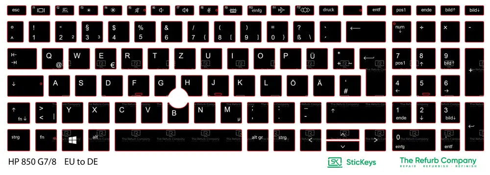 SticKeys® for HP Elitebook 850 G7, G8