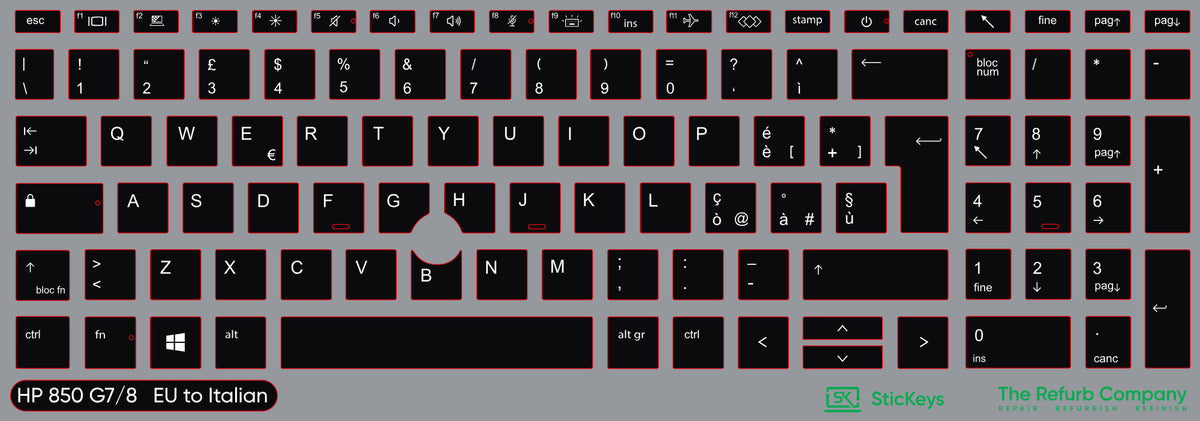 SticKeys for HP EliteBook 850/855 G7/G8