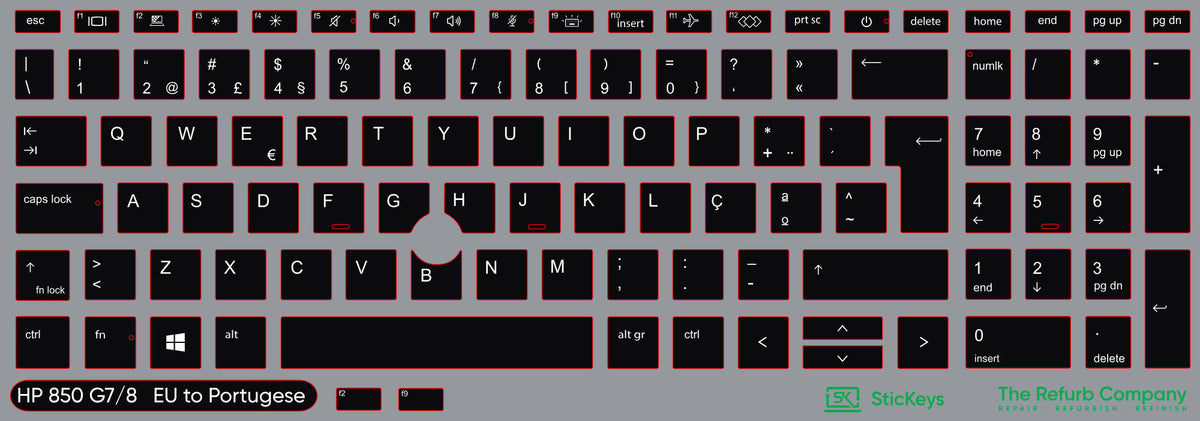 SticKeys for HP EliteBook 850/855 G7/G8