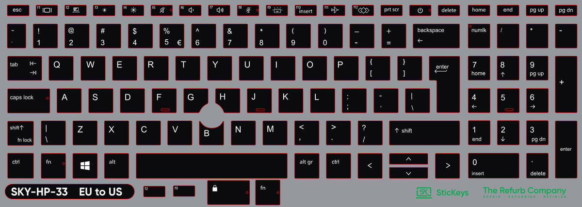 SticKeys for HP EliteBook 850/855 G7/G8