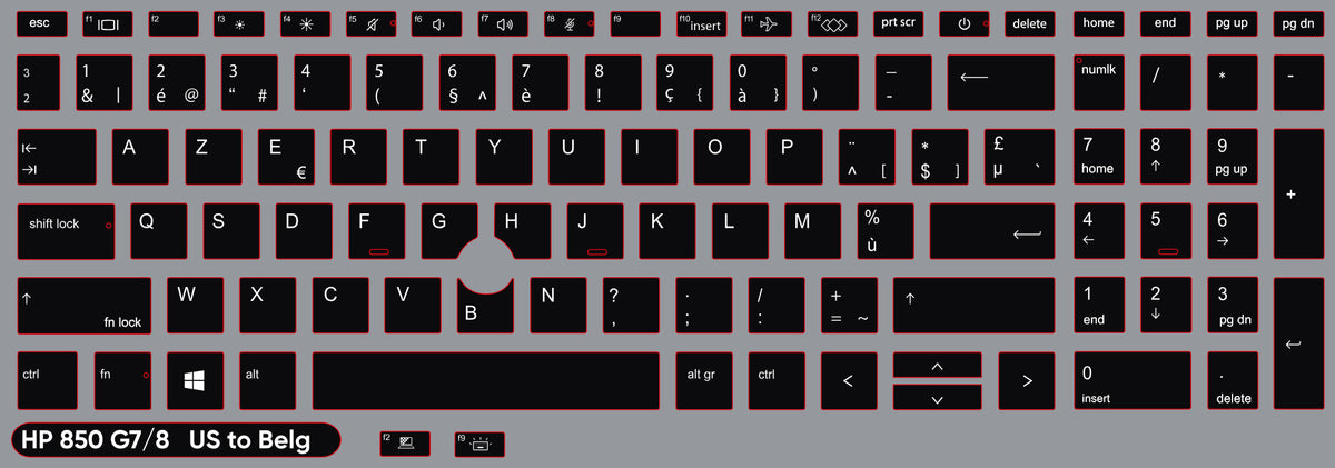 SticKeys for HP EliteBook 850/855 G7/G8