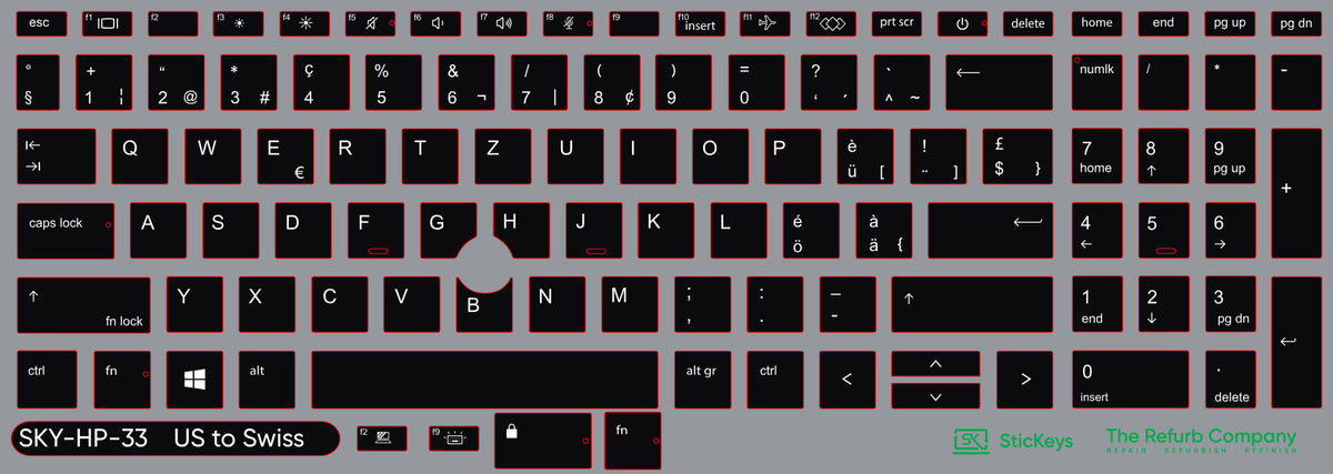SticKeys for HP EliteBook 850/855 G7/G8