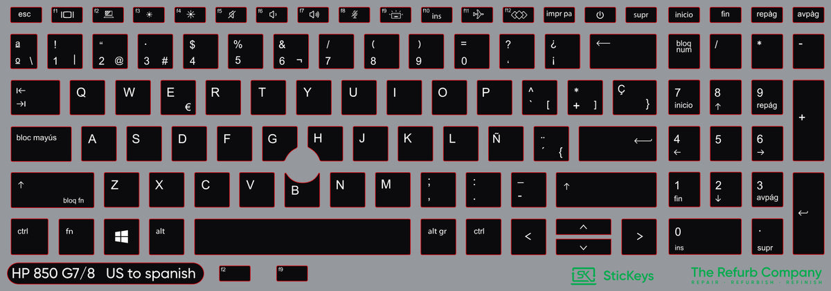 SticKeys for HP EliteBook 850/855 G7/G8