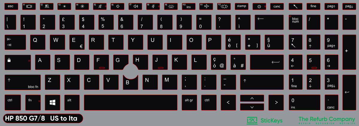 SticKeys for HP EliteBook 850/855 G7/G8