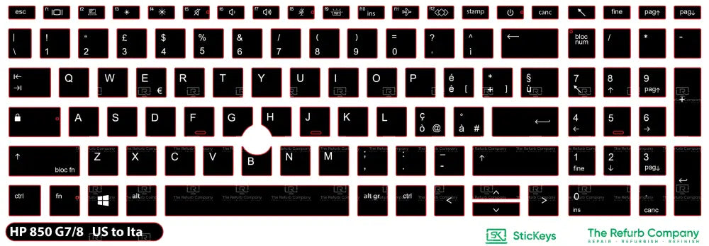 SticKeys® for HP Elitebook 850 G7, G8