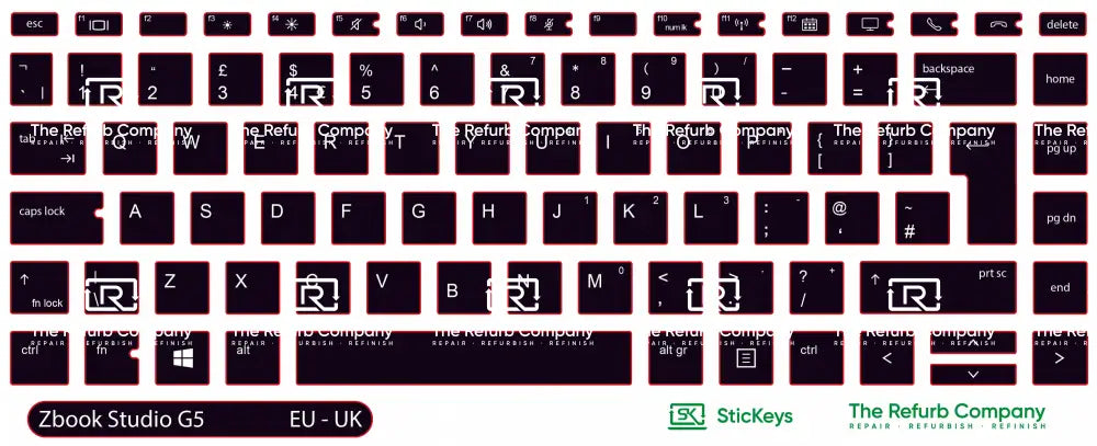 SticKeys® for HP Zbook Studio G5