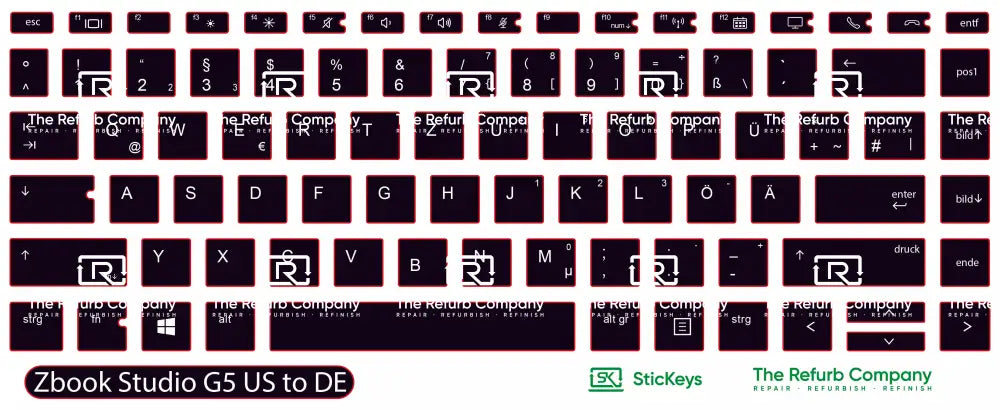 SticKeys® for HP Zbook Studio G5