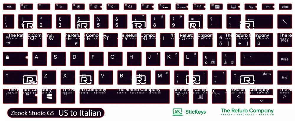 SticKeys® for HP Zbook Studio G5