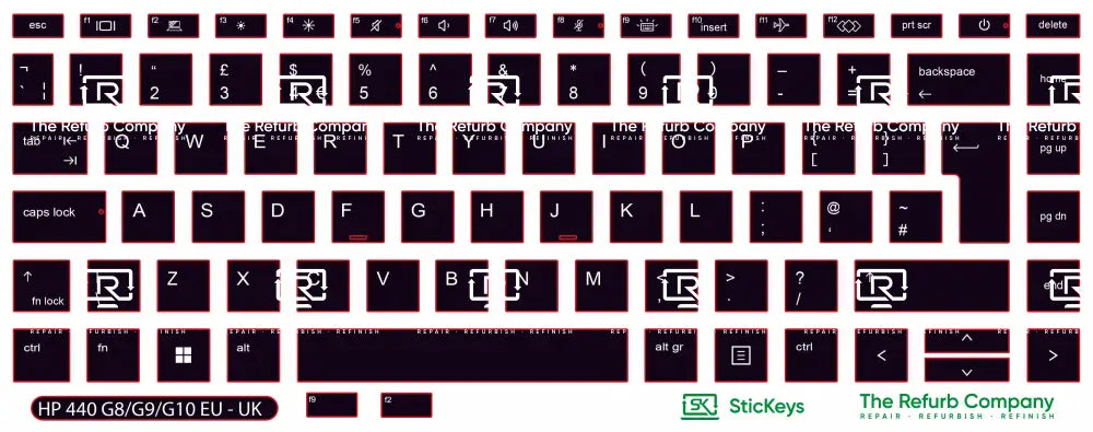 SticKeys® for HP Probook 440 G8, G9, G10