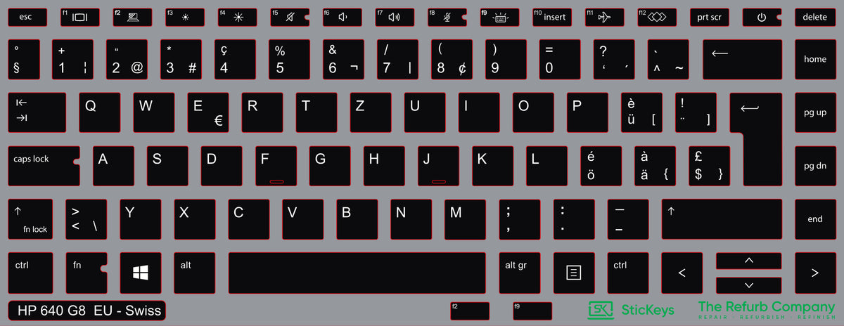 SticKeys for HP ProBook 640/645 G7/G8