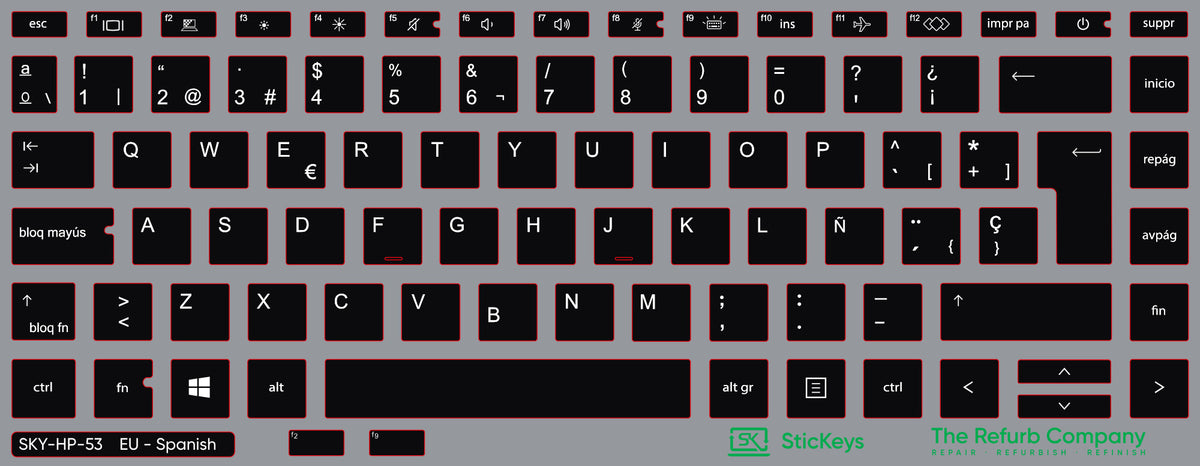 SticKeys for HP ProBook 640/645 G7/G8