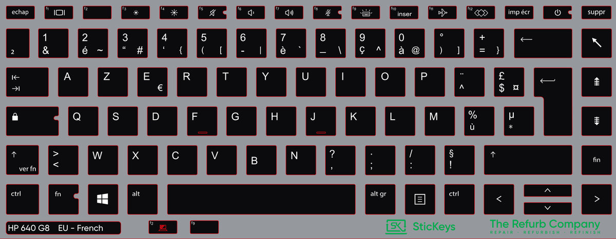 SticKeys for HP ProBook 640/645 G7/G8