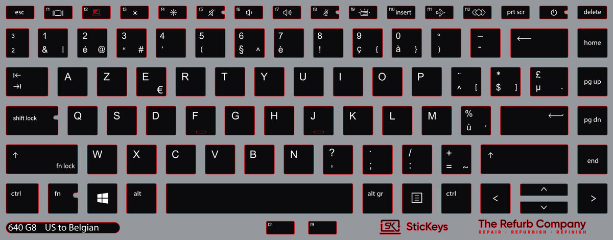 SticKeys for HP ProBook 640/645 G7/G8