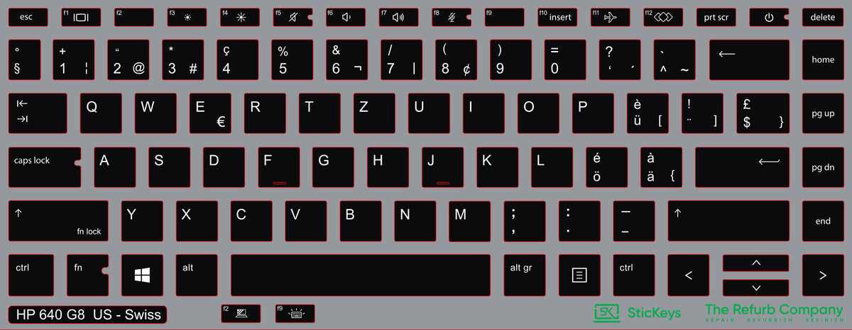SticKeys for HP ProBook 640/645 G7/G8