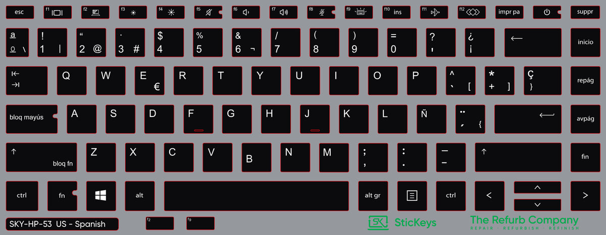 SticKeys for HP ProBook 640/645 G7/G8