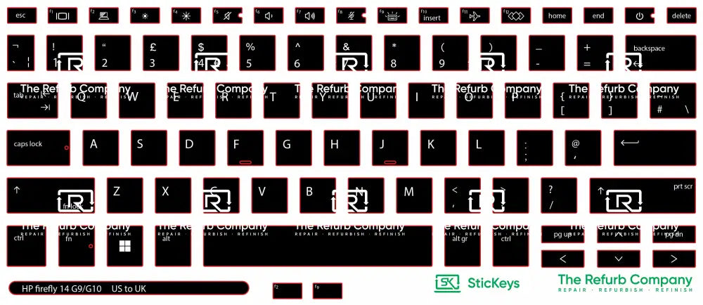 SticKeys® for HP Firefly 14 G9, G10