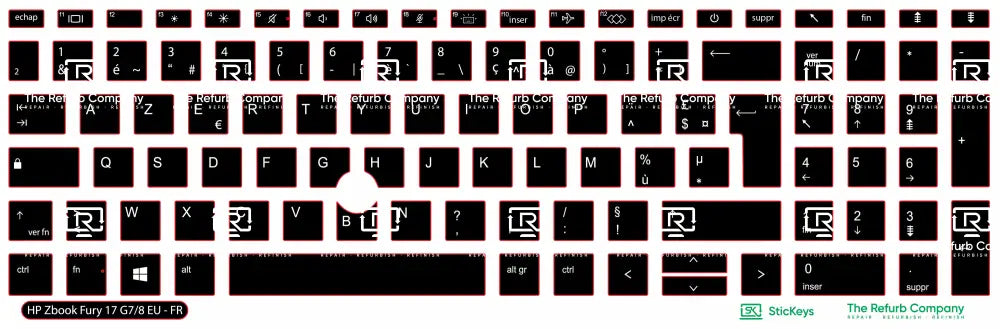 SticKeys® for HP Zbook 17 G7, G8