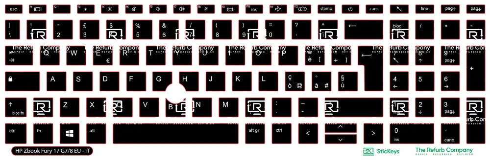 SticKeys® for HP Zbook 17 G7, G8