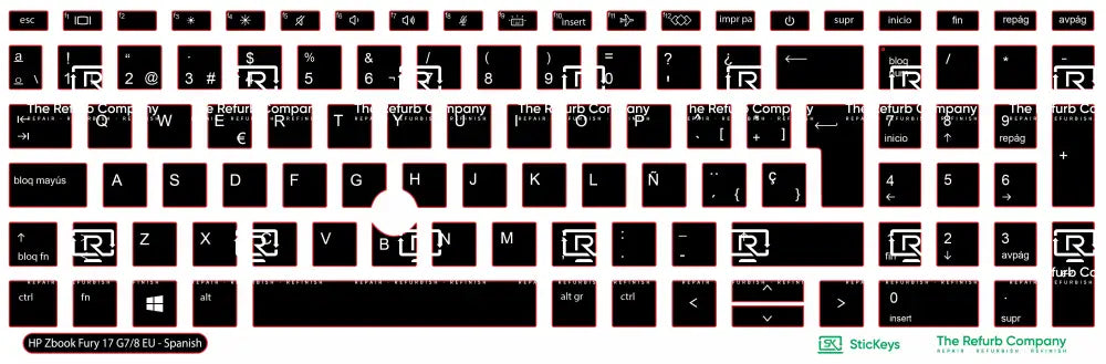 SticKeys® for HP Zbook 17 G7, G8