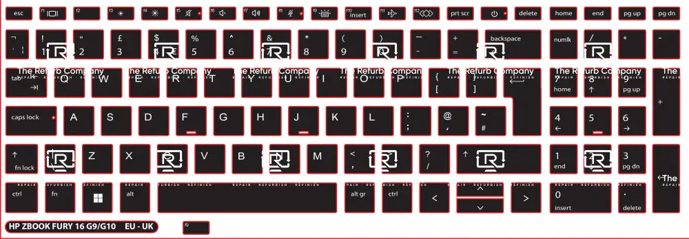 SticKeys® for HP ZBook Fury 16 G9, G10