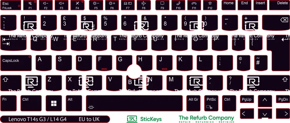 SticKeys® for Lenovo Thinkpad T14 G3, G4 / T14S G3, G4 / L14 G3, G4 / P14S G3