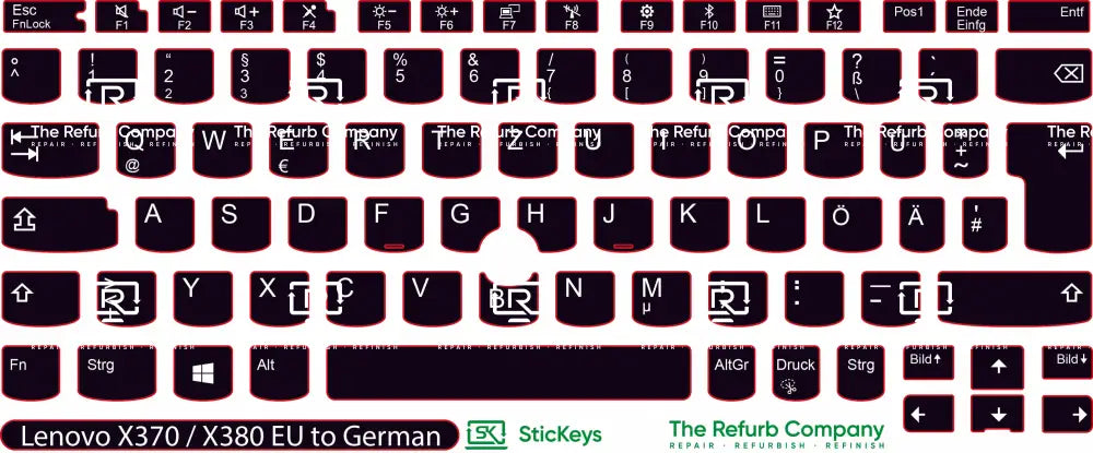 SticKeys® for Lenovo Thinkpad Yoga X380