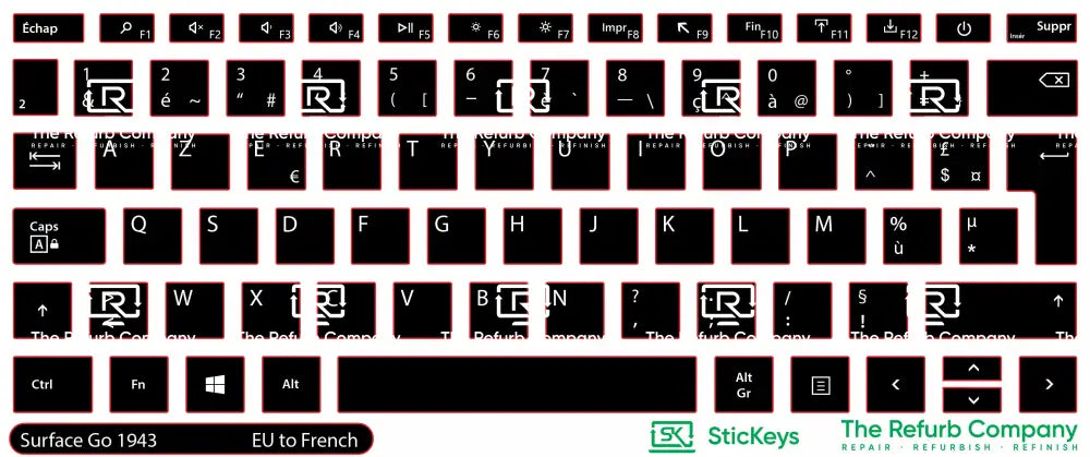 SticKeys® for Microsoft Surface Laptop Go 1943