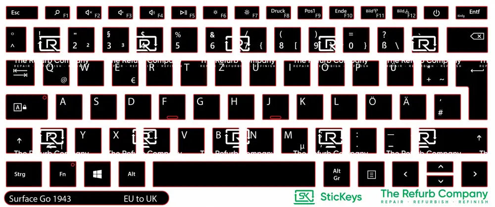 SticKeys® for Microsoft Surface Laptop Go 1943
