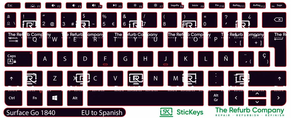 SticKeys® for Microsoft Surface Go 1840