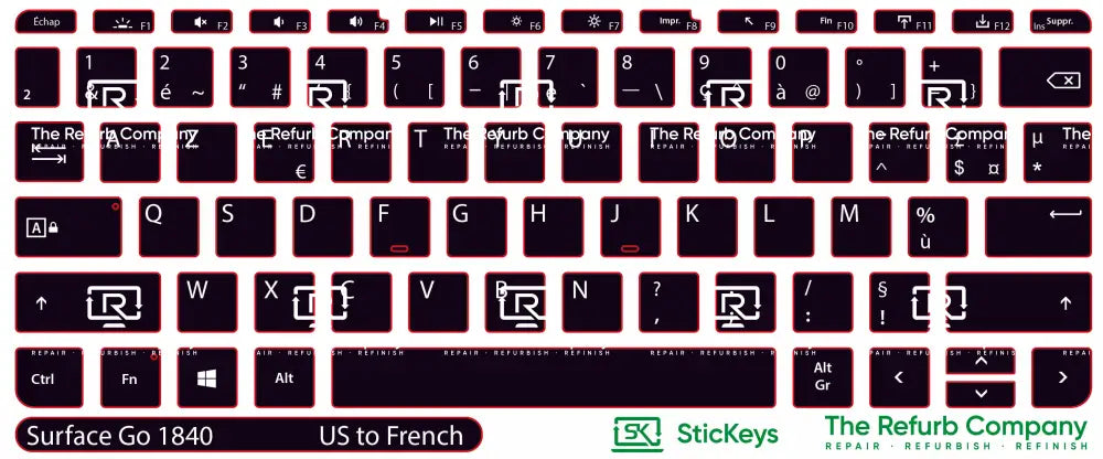 SticKeys® for Microsoft Surface Go 1840