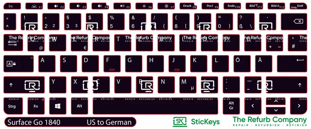 SticKeys® for Microsoft Surface Go 1840