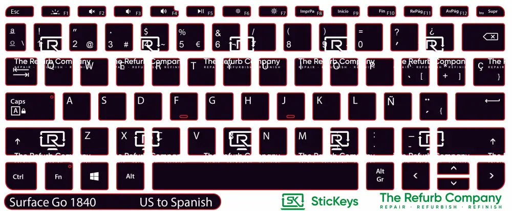 SticKeys® for Microsoft Surface Go 1840