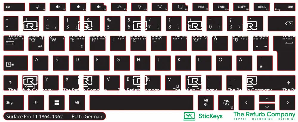 SticKeys® for Microsoft Surface Pro 11  1864, 1962